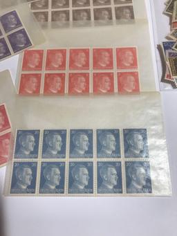 Germany Stamps Hitler 10 Blocks