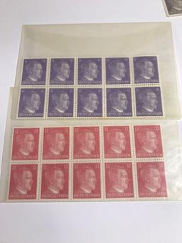 Germany Stamps Hitler 10 Blocks
