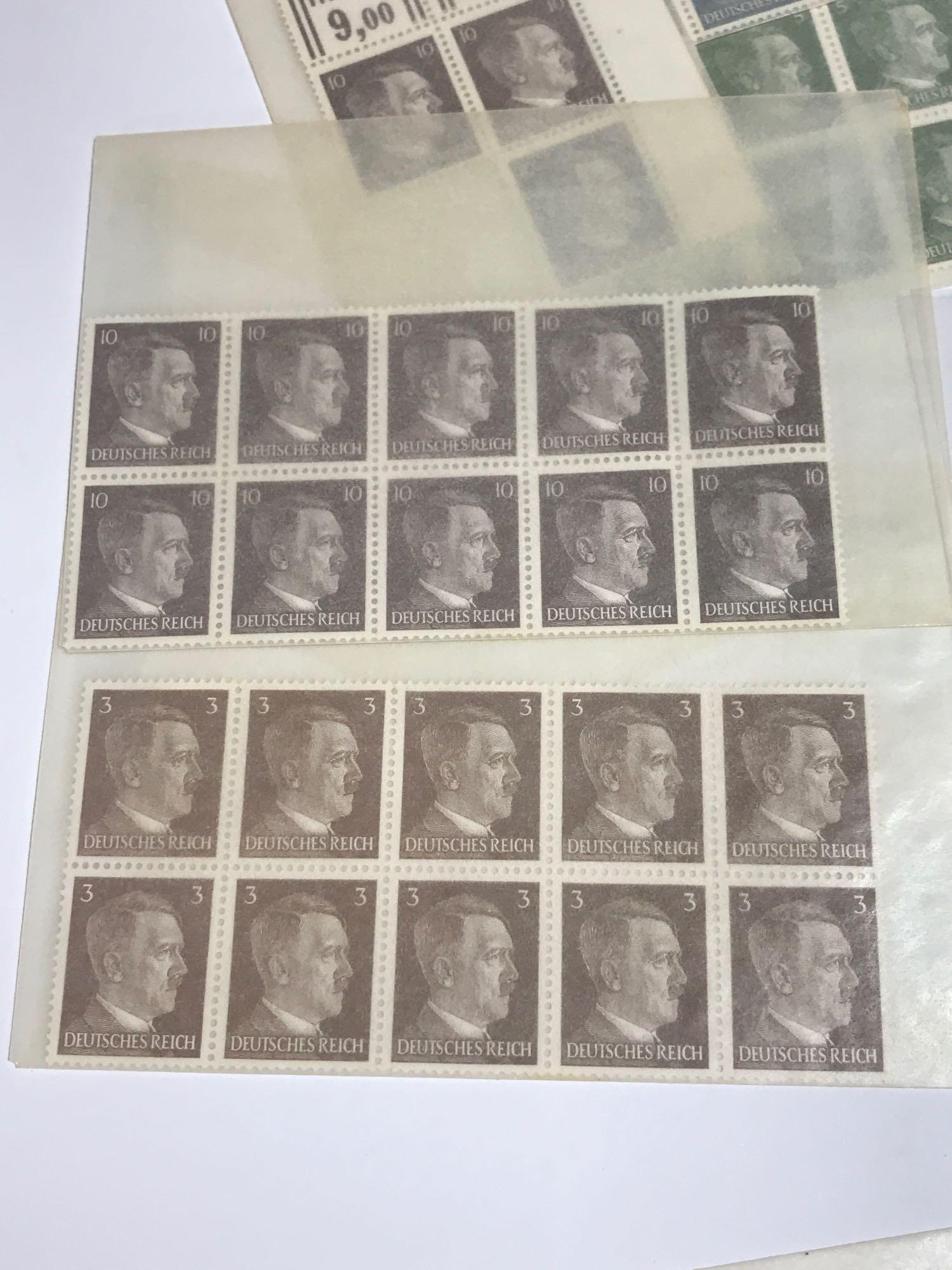 Germany Stamps Hitler 10 Blocks