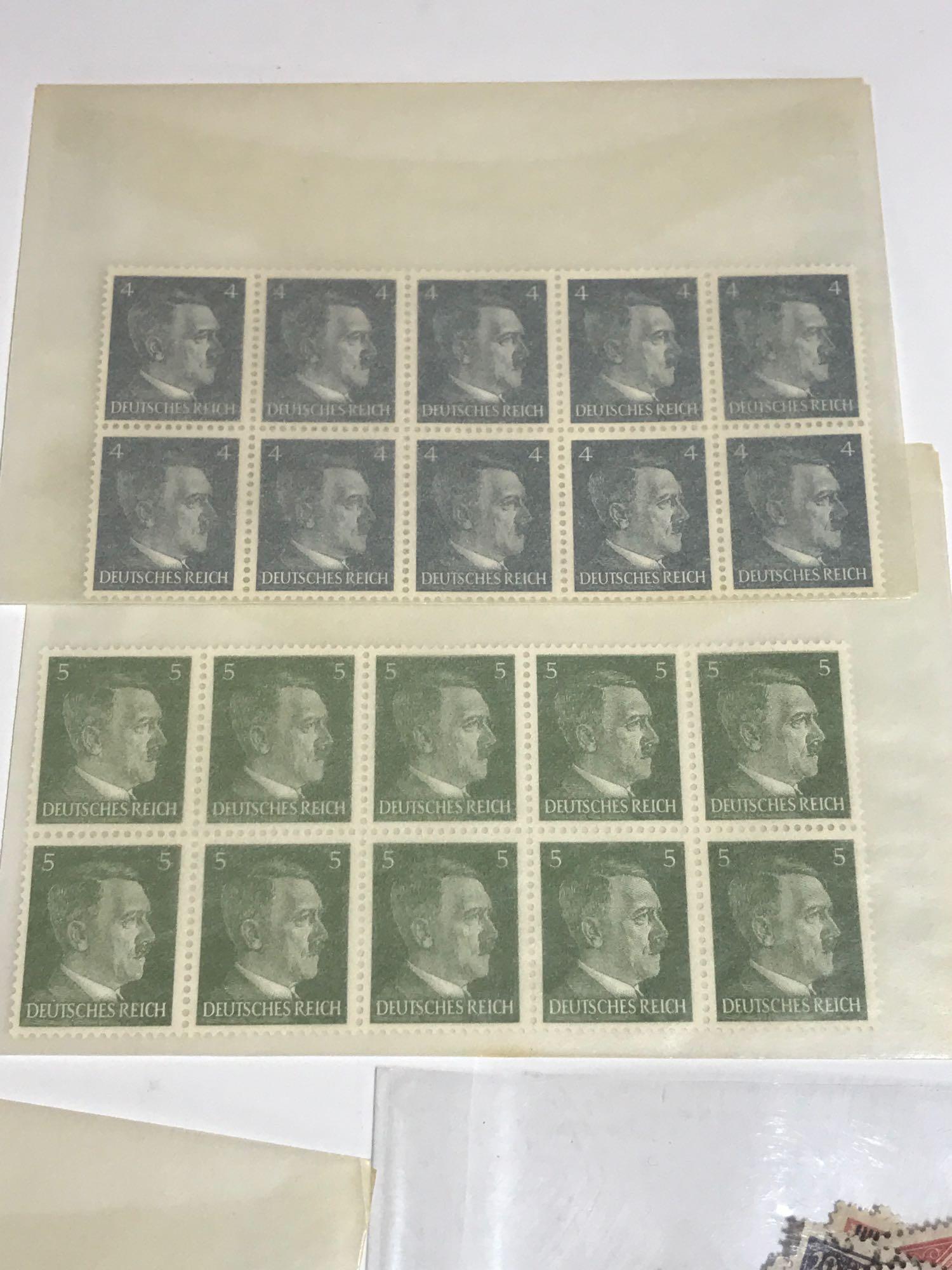 Germany Stamps Hitler 10 Blocks