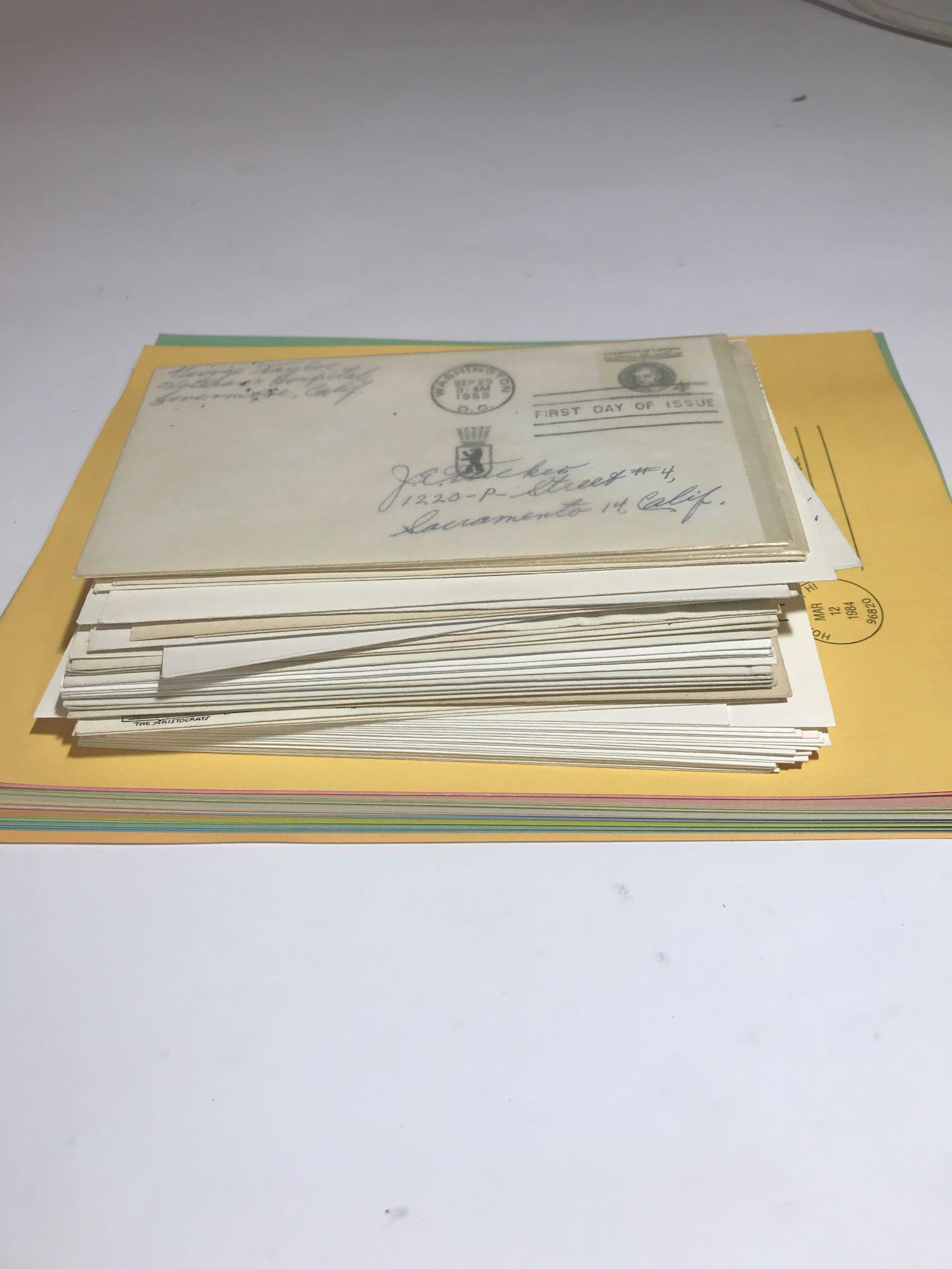 Lot of First Day Issue Stamps 1959-1984