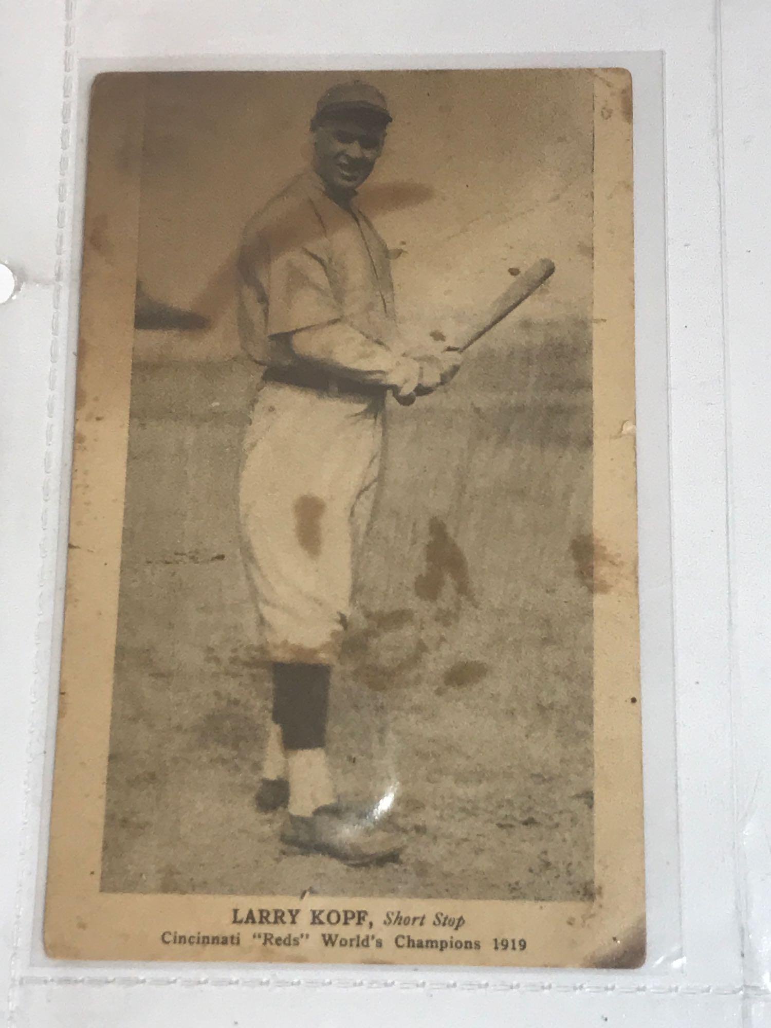 Vintage Post Cards 1919 Cincinnati Reds Baseball 4 Units