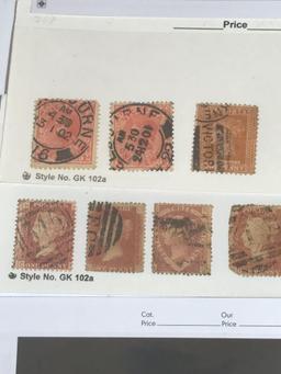 Vintage Stamps US Australia London 21 Stamps