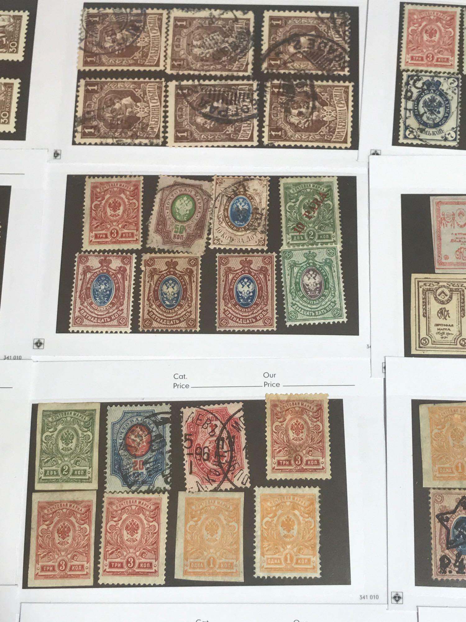 Collection of Vintage Russia Stamps