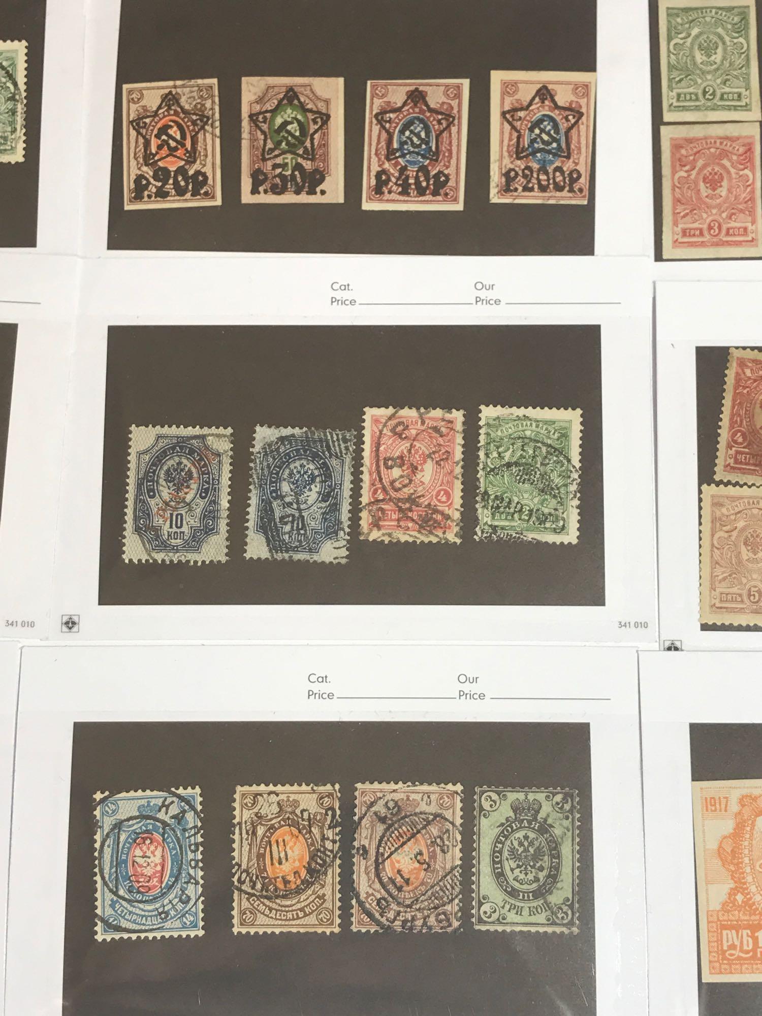 Collection of Vintage Russia Stamps