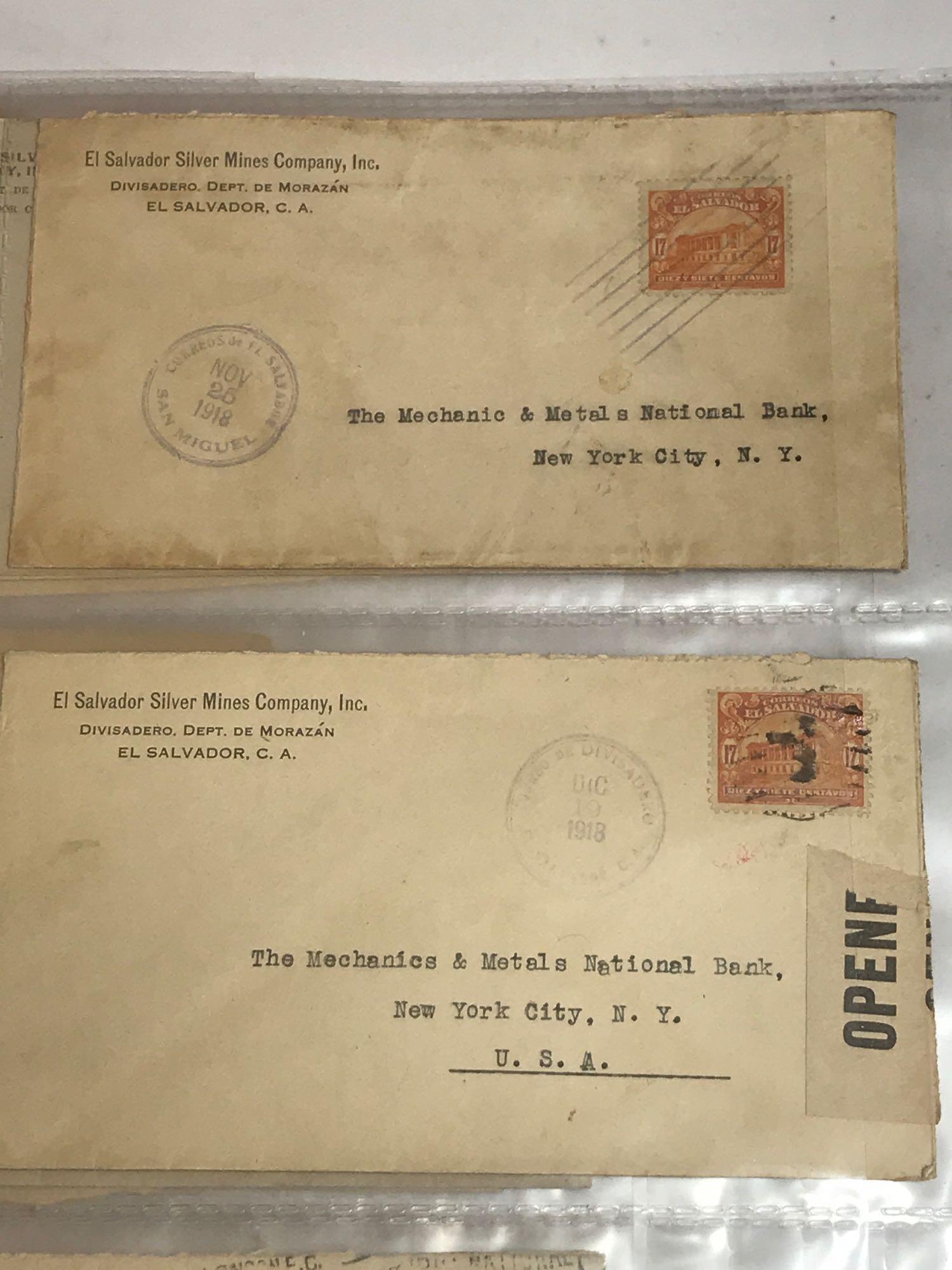 Collection Letters Stamps 1918