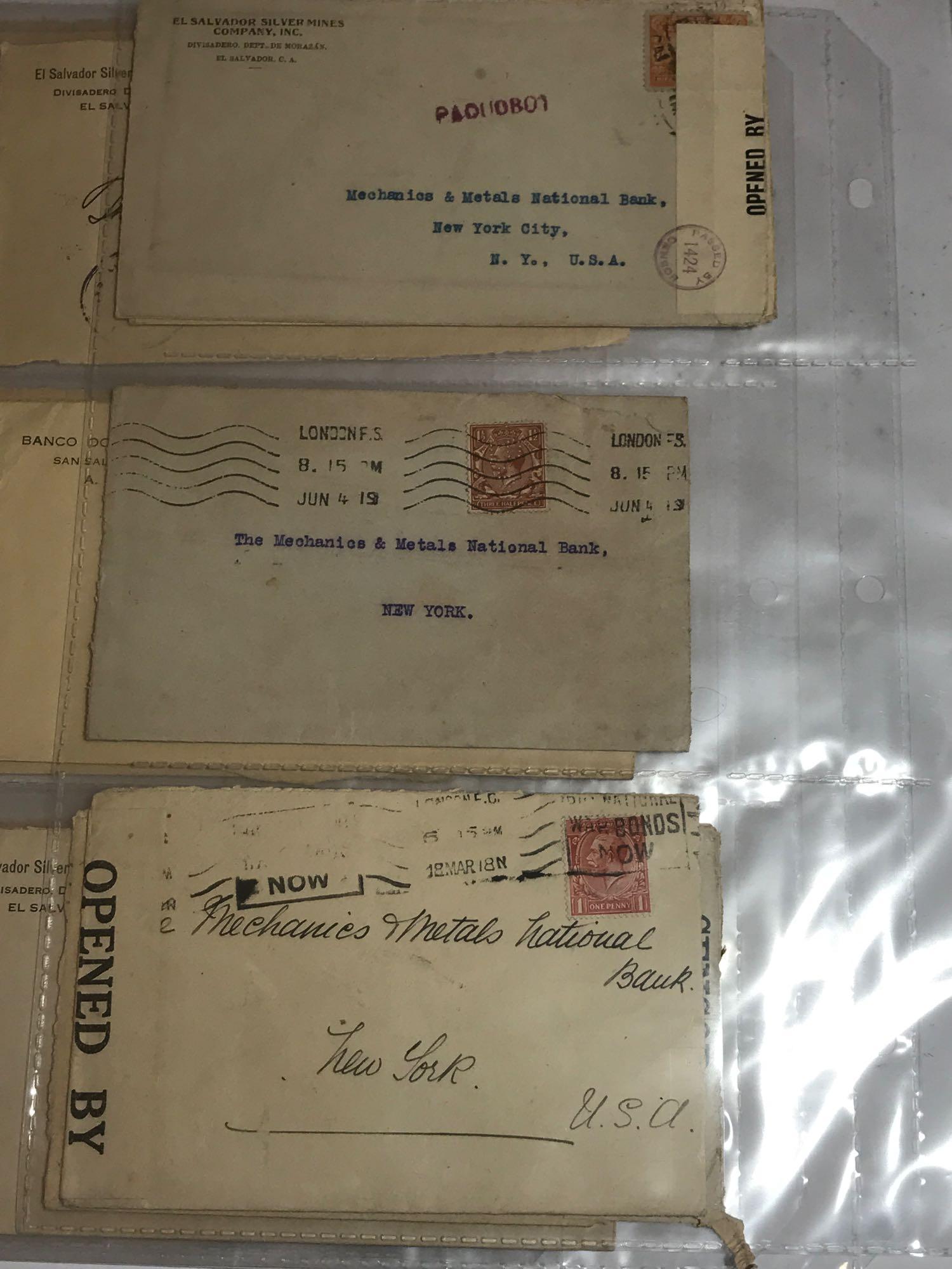 Collection Letters Stamps 1918