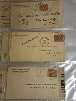 Collection Letters Stamps 1918