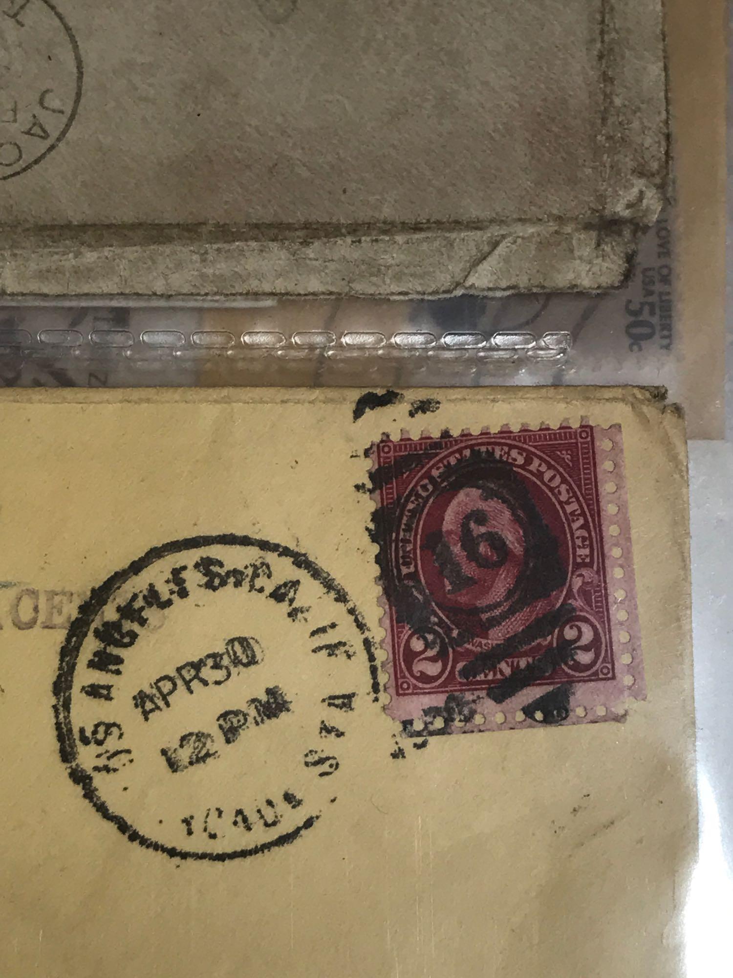 Vintage Letters and Stamps 1920s 1950s 1980s