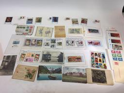 Collection of Foreign Stamps and Postcards