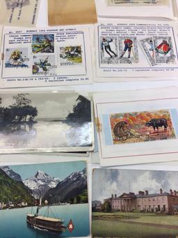 Collection of Foreign Stamps and Postcards