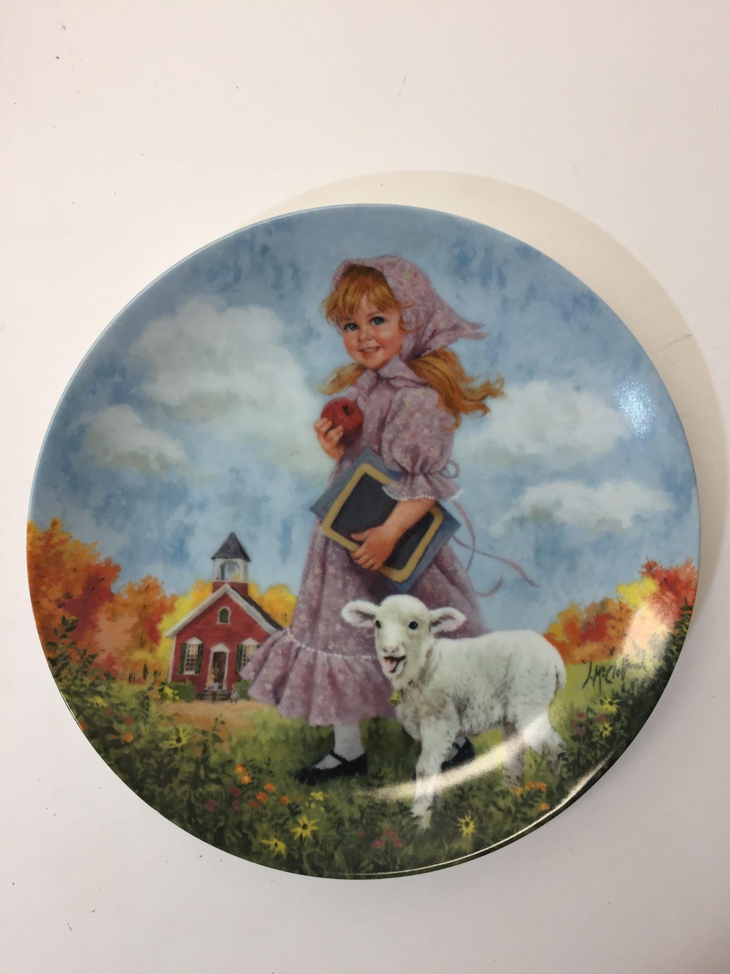 Reco - Mother Goose Series - Lot of 2 Limited Edition Ceramic Plates