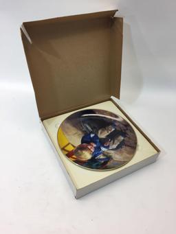 Limited Edition 8in Ceramic Plate - The Thinker by Donald Zolan