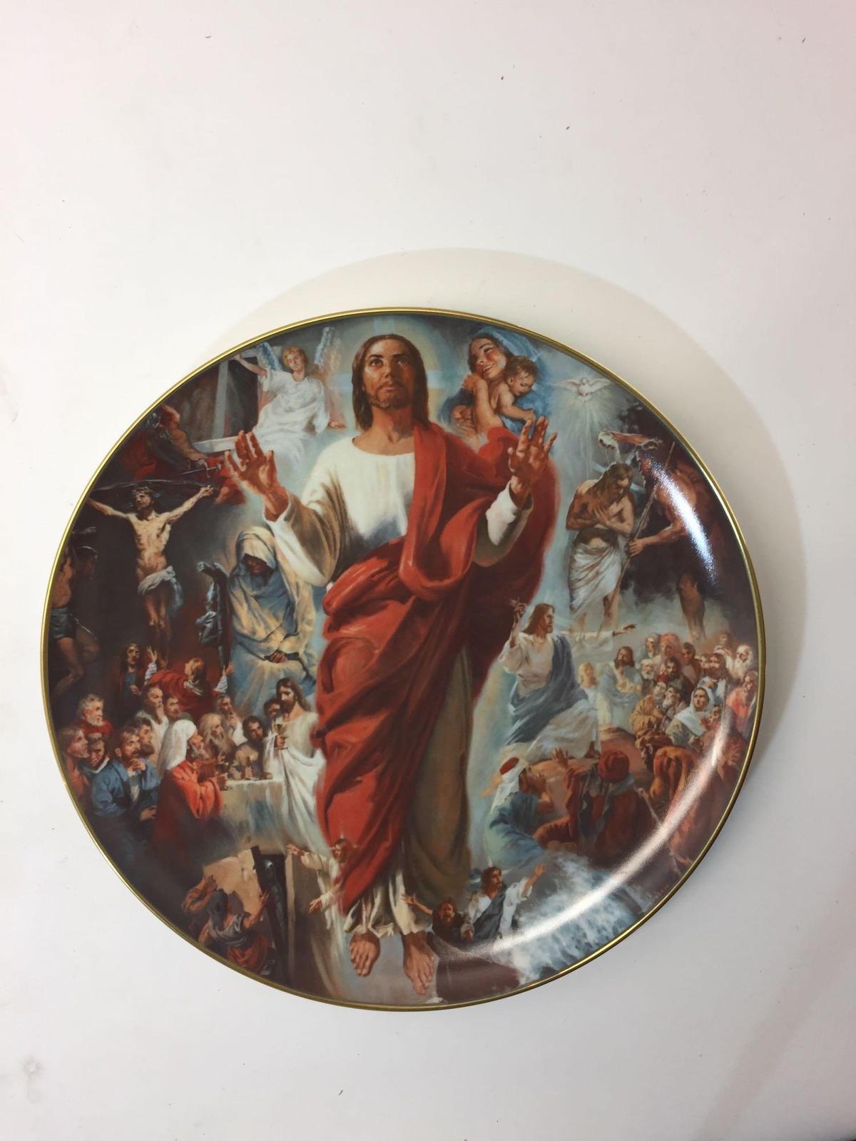 Limited Edition 12in Ceramic Plate - The Life of Christ by Stephan Juharos