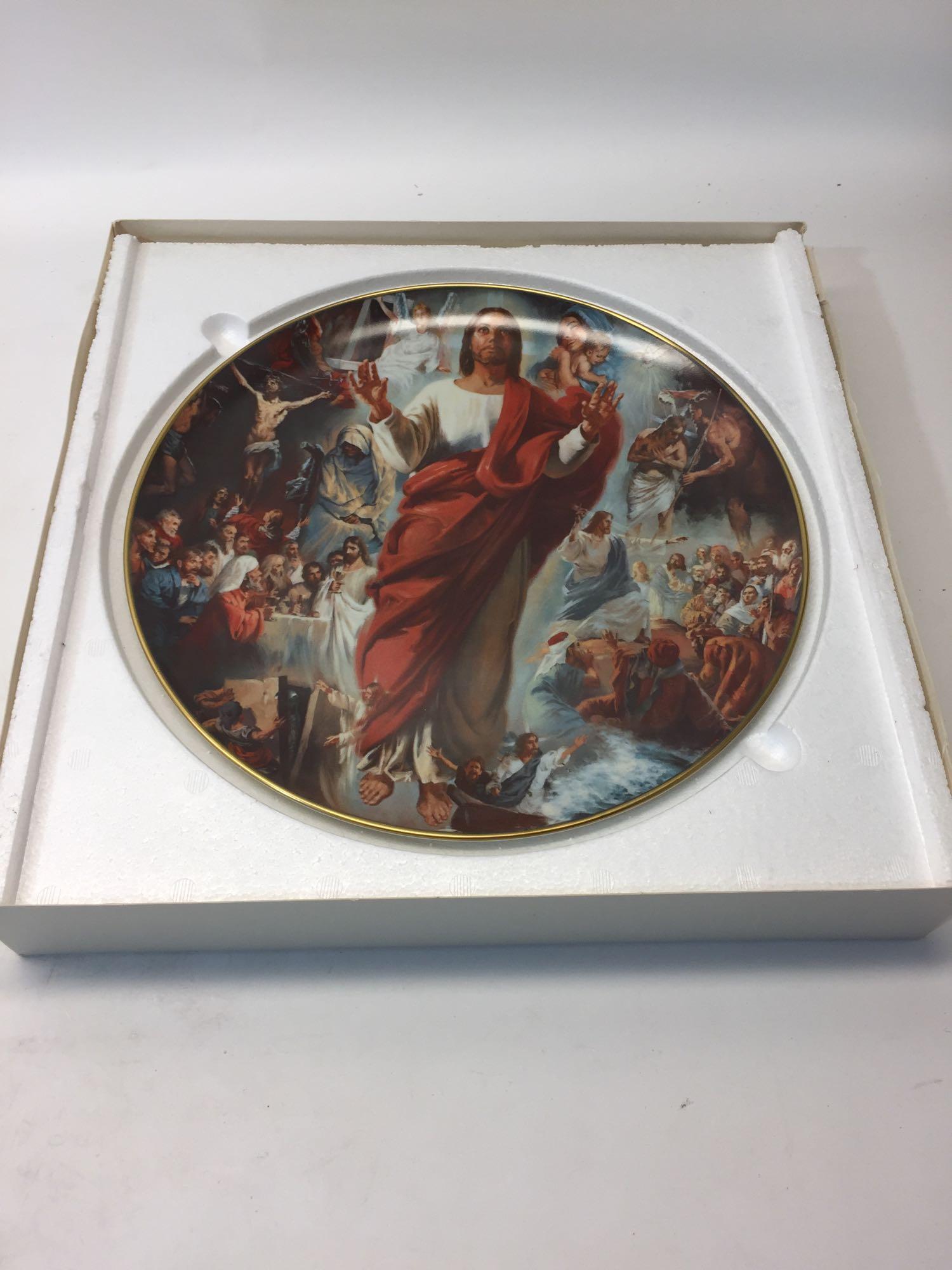Limited Edition 12in Ceramic Plate - The Life of Christ by Stephan Juharos