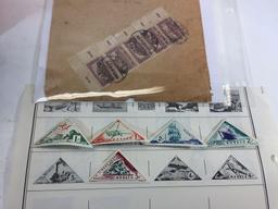 Collection of Stamps, Letters, Envelopes, etc