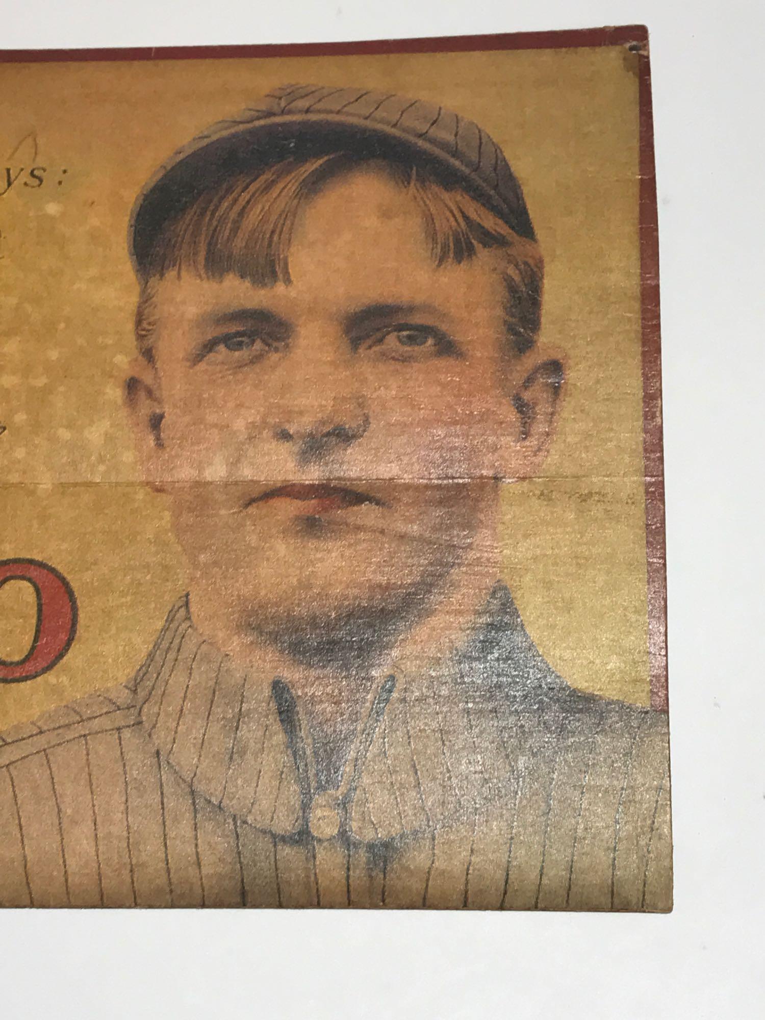 Christy Mathewson Tuxedo Tobacco Advertising Cardboard Sign C.1910