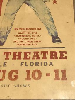 Elvis Presley Florida Theatre 1956 Paper Poster