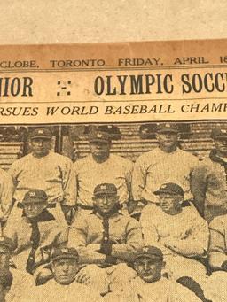 1924 Newspaper New York Yankees Team Photo Framed