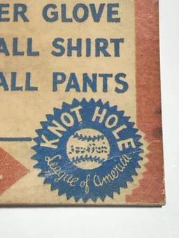 1930s Lou Gehrig Big League Gum Store Top Advertising Cardboard
