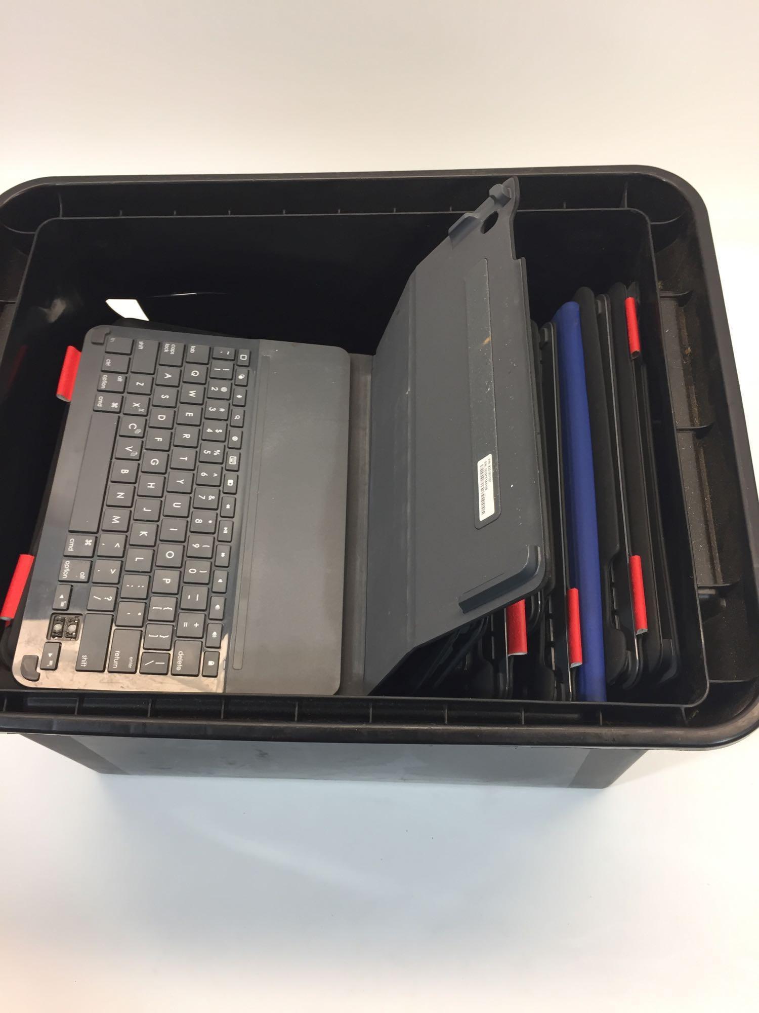 Tub of Tablet Keyboard Cases