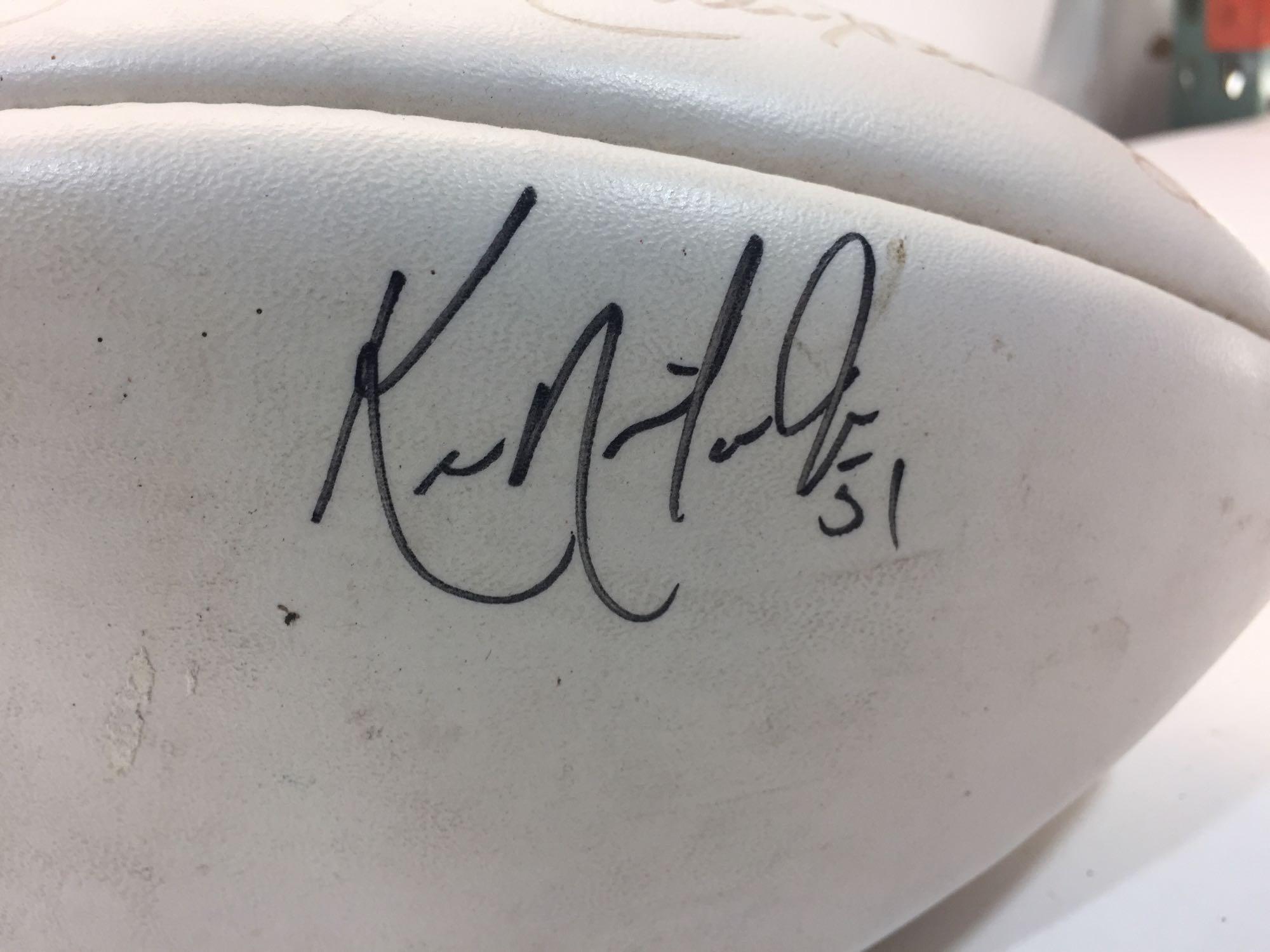 Signed Football w/ Unauthenticated Dallas Cowboys Signatures