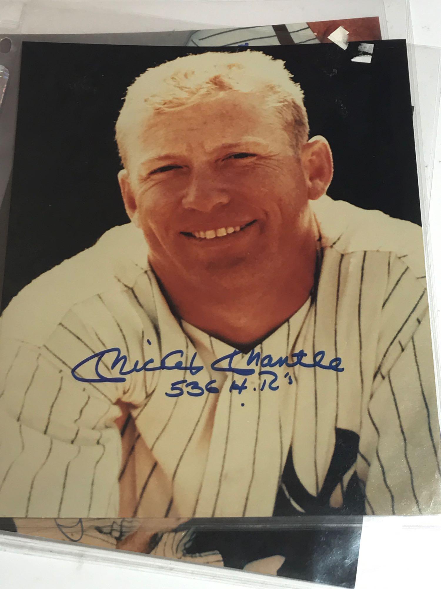 Mickey Mantle Yankees Greats Pete Rose Signed Photo 7 Units