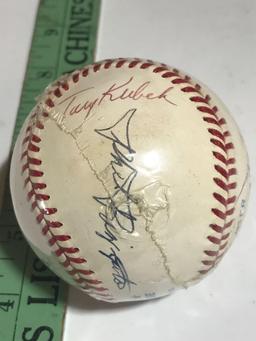 Signed Baseball 9 Autos No COA