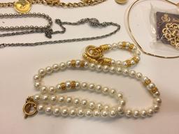 Lot of large costume jewelry