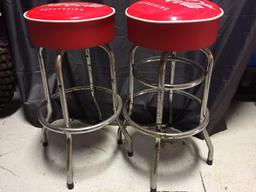 2 Coca-Cola Stools 3.5ft Tall