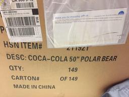 Huge Coca-Cola Polar Bear Teddy Bear - New in Box 24x31x24in