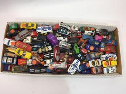 Box of Hot Wheels & Toy Cars