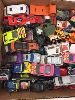 Box of Hot Wheels & Toy Cars