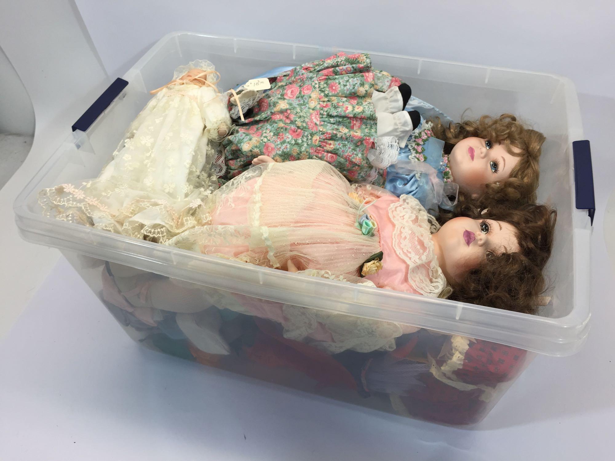 Lot of Various Vintage Dolls