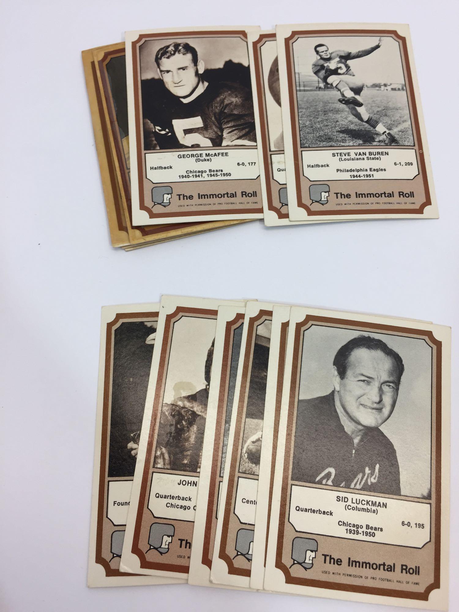 Fleer Football Cards The Immortal Roll Collection