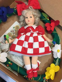 Limited Edition Lenci Doll in Box 23x23x5in w/ CoA