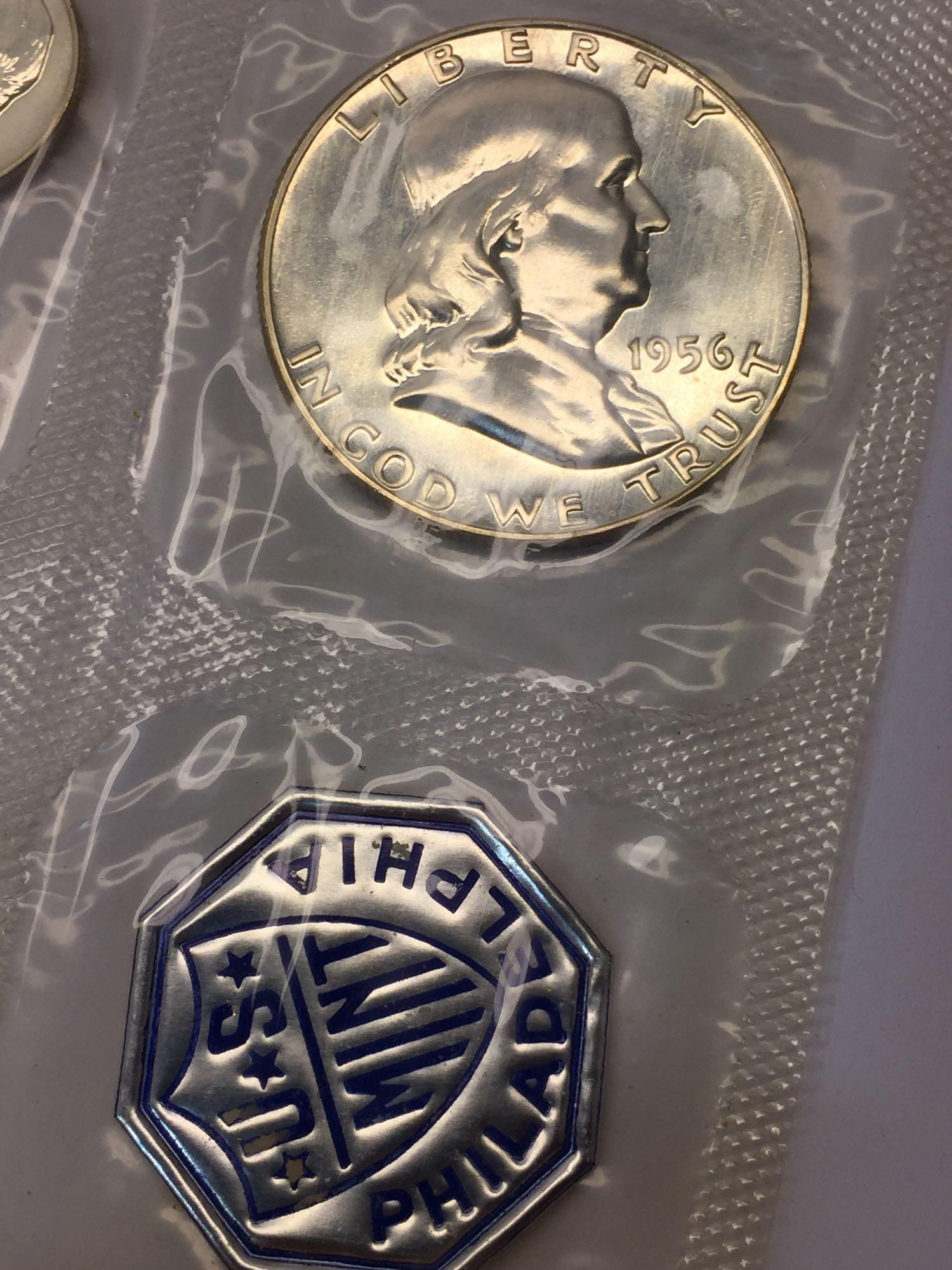 Treasury Department United States Mint Philadelphia - Coin Proof Sets 1955, 1956, 1957, 1958, 1959