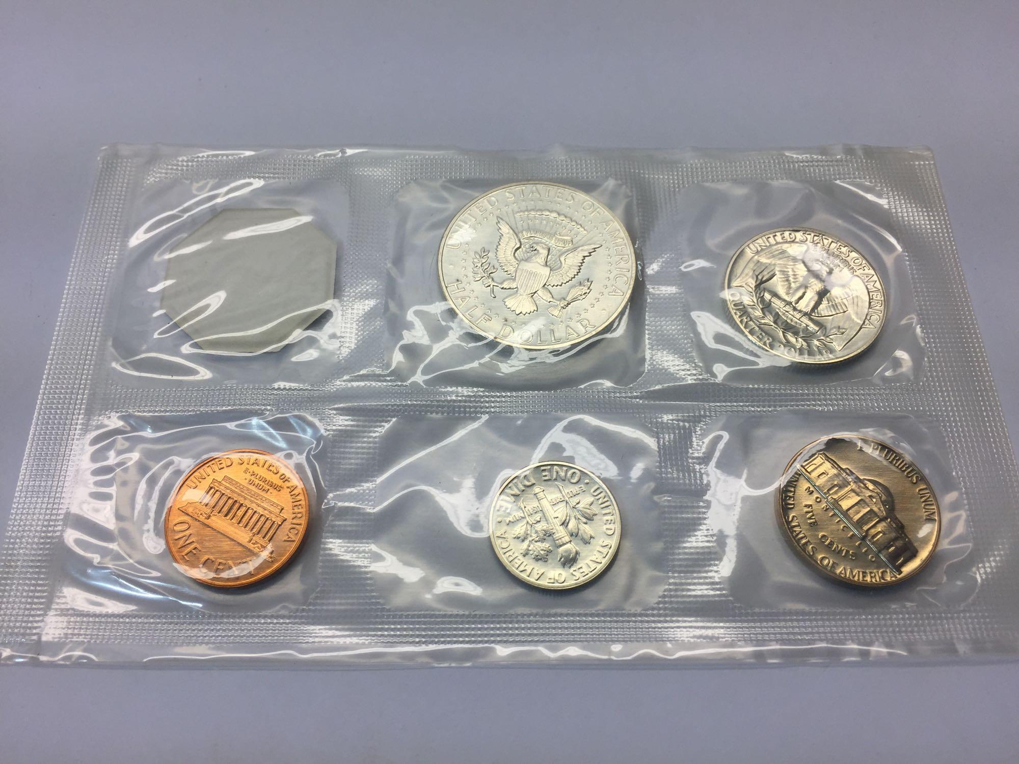 Treasury Department United States Mint Philadelphia - Coin Proof Sets 1960, 1961, 1962, 1963, 1964