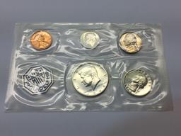 Treasury Department United States Mint Philadelphia - Coin Proof Sets 1960, 1961, 1962, 1963, 1964