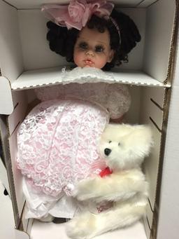 Set of 2 Dolls from the Fayzah Spanos Collection by Precious Heirloom Dolls, Inc