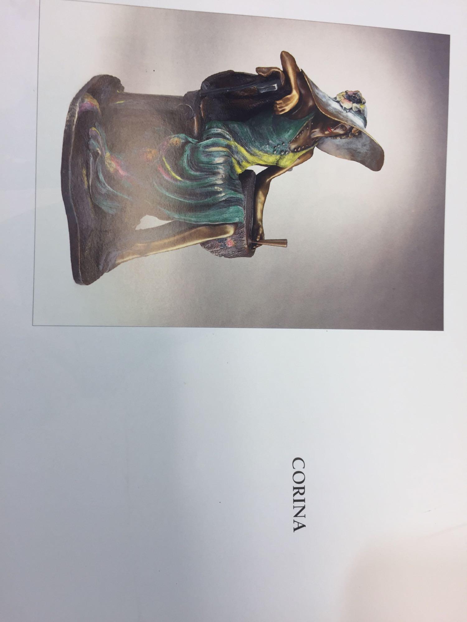 Bronze Sculpture - Corina by Isaac Maimon