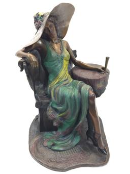 Bronze Sculpture - Corina by Isaac Maimon