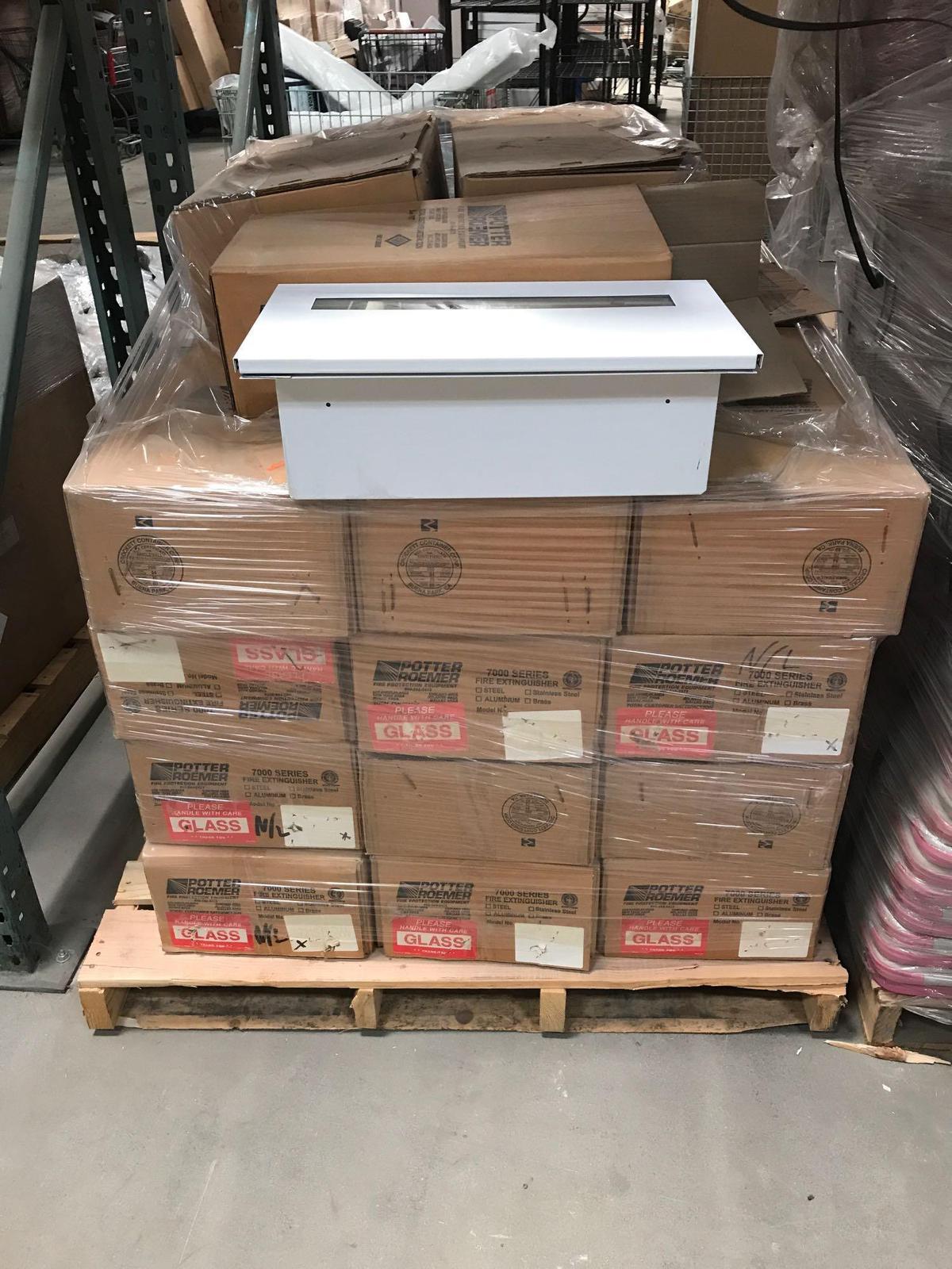 Entire Pallet Fire Extinguisher Boxes