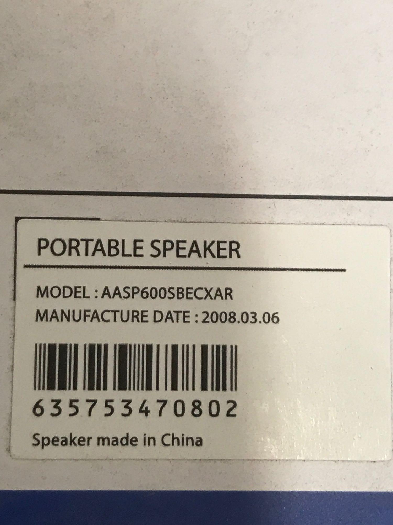 Pallet of Samsung Portable Speakers ASP600 location Southside