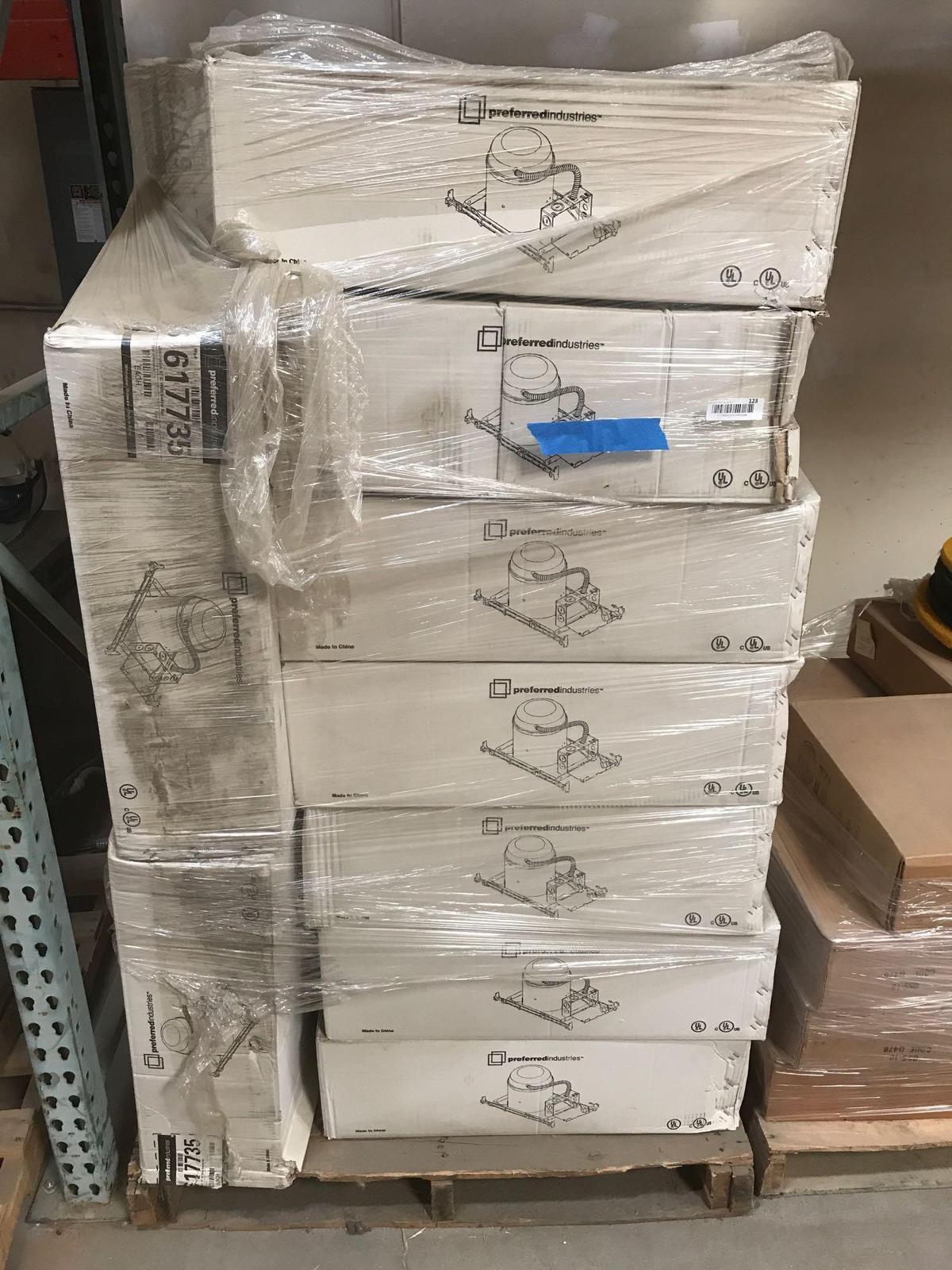 Pallet of 6 inch IC Can Lights with Swivel Bar Location Southside