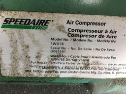 Speedaire Model No. 1WD78 3 Phase Industrial Air Compressor 5ft Long 3PH