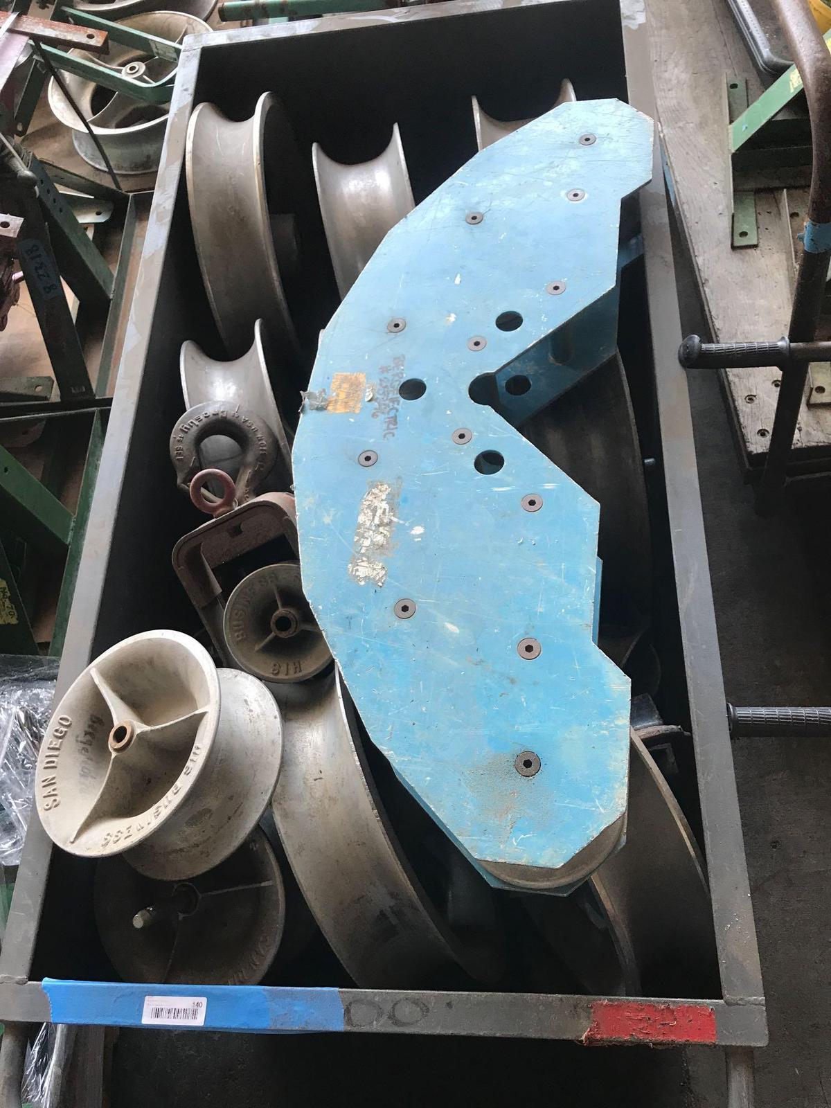 Rolling Metal Bin Full Alluminum Pulleys