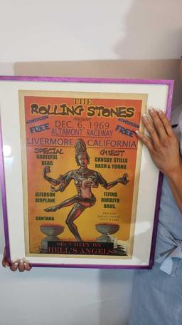 rolling stones poster says dec 1969