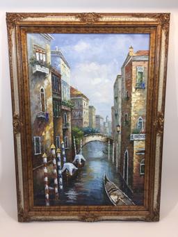 Framed Canvas Painting 43x31in