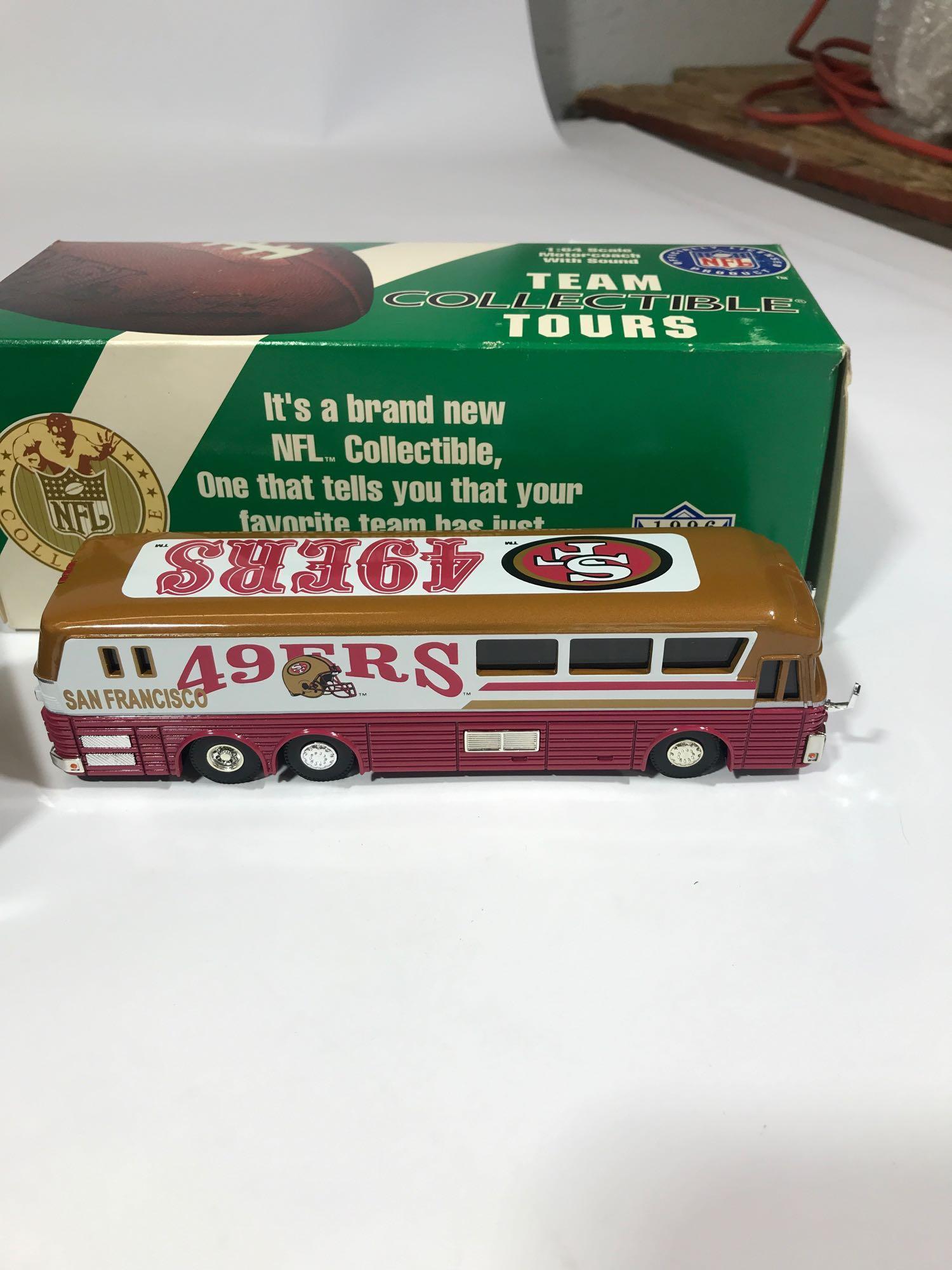 San Francisco 49ers Truck Bus Toys 2 Units